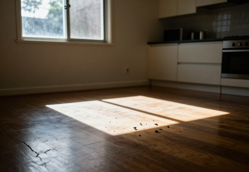 Ant trail in a Woodcroft home before treatment